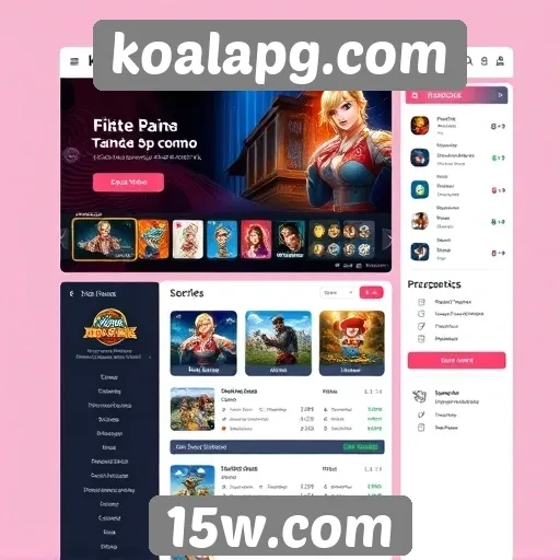 Análise da interface do usuário do koalapg.com